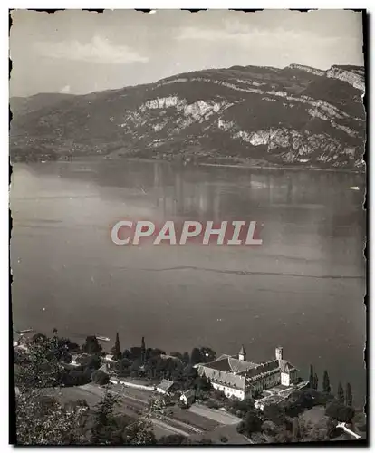 Moderne Karte Abbaye d&#39Hautecombe et le lac du Bourget