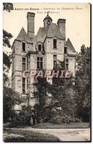 Cartes postales Aubry en Exmes Environs de Chambois Tour du chateau