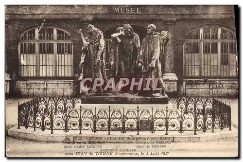 Cartes postales Calais Les Six Bourgeois