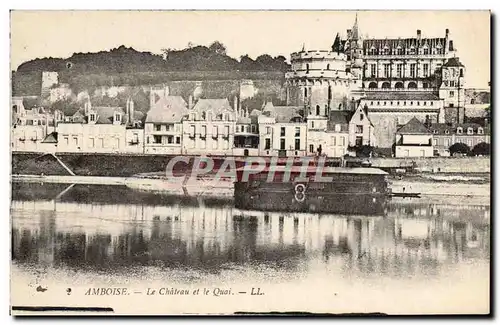 Cartes postales Amboise Le Chateau et le Quai