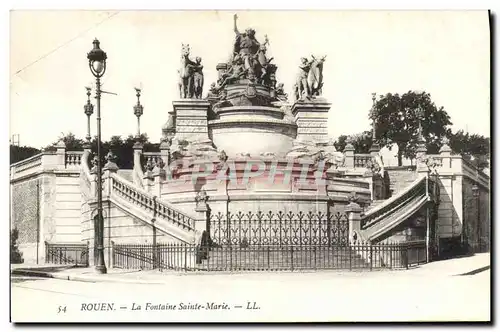 Ansichtskarte AK Rouen La Fontaine Sainte Marie