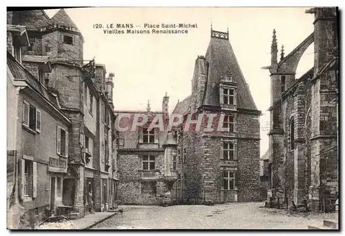 Cartes postales Le Mans Place Saint Michel Vieilles maisons Renaissance