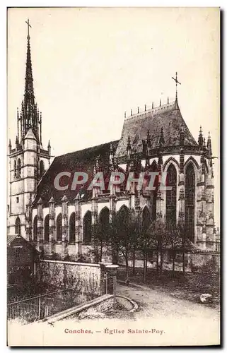 Ansichtskarte AK Conches Eglise Sainte Foy