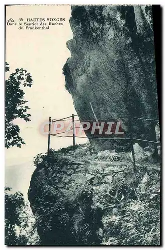 Ansichtskarte AK Dans le Sentier des Rochers Du Frankenthal Voges