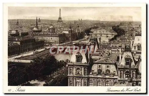 Ansichtskarte AK Paris Panorama des Huit Ponts Tour Eiffel