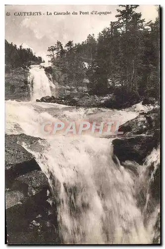 Cartes postales Cauterets La Cascade du Pont d&#39Espagne