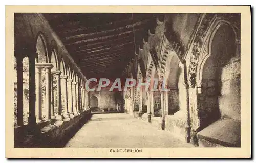 Cartes postales Saint Emilion Cloitre de la collegiale Nef des Tombeaux