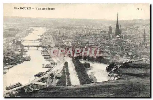 Cartes postales Rouen Vue Generale