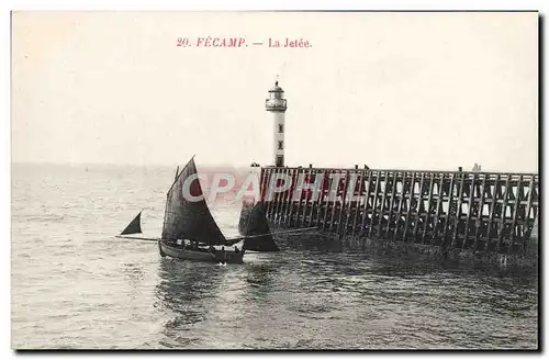 Ansichtskarte AK Facamp La Jetee Bateau Phare