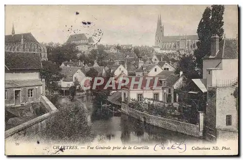 Cartes postales Chartres Vue Generale Prise de la Courtille