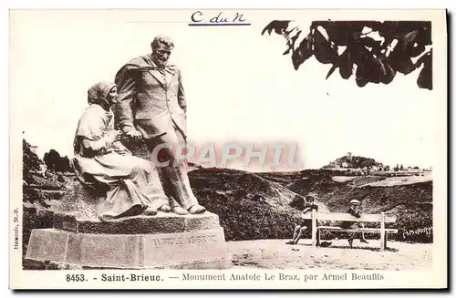 Cartes postales Saint Brieuc Monument Anatole Le Braz