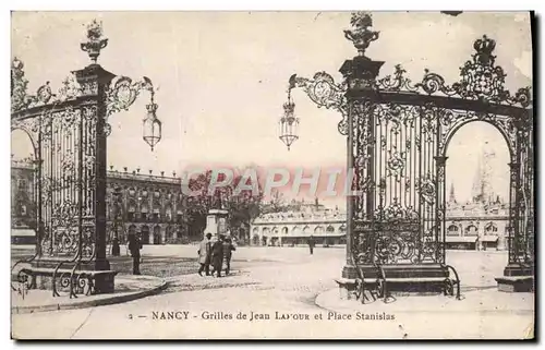 Cartes postales Nancy Grilles de Jean Lamour et Place Stanislas