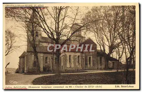 Cartes postales Chatillon sur Seine Eglise Saint Vorles Clocher