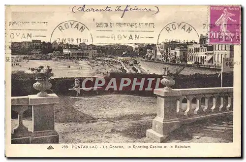 Cartes postales Pontaillac La Conche le Sporting Casino et le Balneum