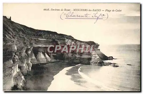 Ansichtskarte AK Environs de Royan Meschers les Bains Plage de Cadet