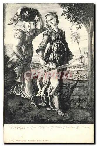 Ansichtskarte AK Firenze Gall Uffizi Giuditta Sandro Botticelli
