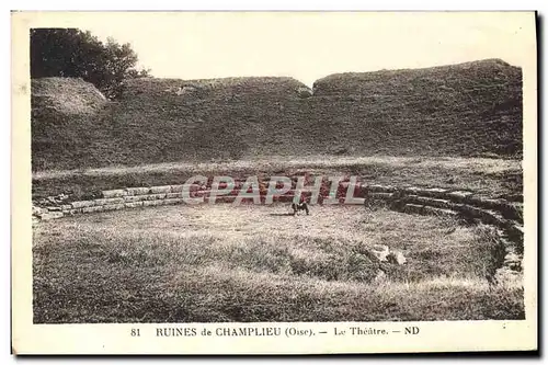 Cartes postales Ruines de Champlieu Le Theatre