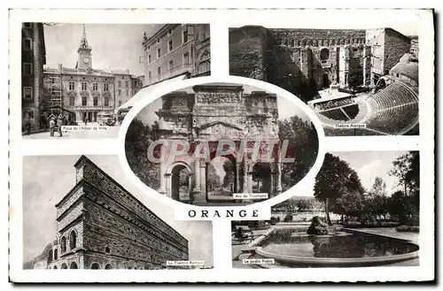 Cartes postales moderne Orange Place de l&#39hotel de ville Theatre romain Theatre antique Jardin public
