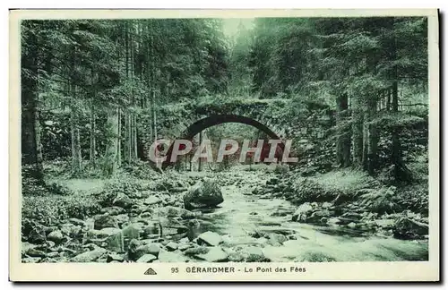 Ansichtskarte AK Gerardmer Le Pont des Fees