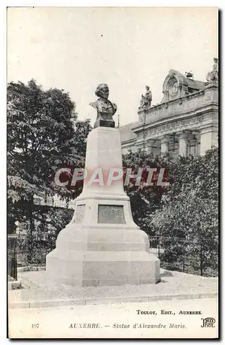 Ansichtskarte AK Auxerre Statue d&#39Alexandre Marie