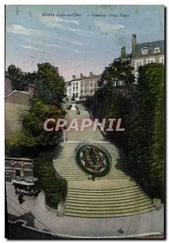 Cartes postales Blois Escalier Denis Papin