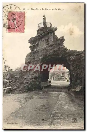 Cartes postales Biarritz Le Rocher de la Vierge