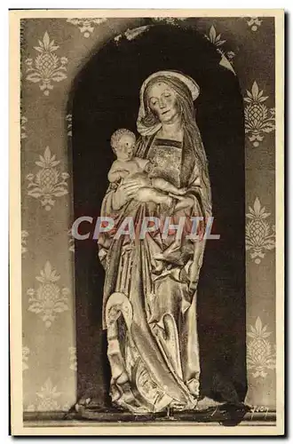 Ansichtskarte AK Chateau de Langeais La Vierge en Bois Dore