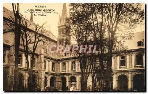 Ansichtskarte AK Reims Ancienne Abbaye de St Remi Le Cloitre