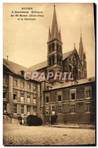 Ansichtskarte AK Reims Ancienne Abbaye de St Remi et la basilique