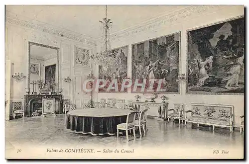 Cartes postales Palais de Compiegne Salon du Conseil