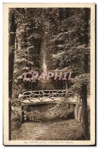 Cartes postales Gisors Le Pont des Amours