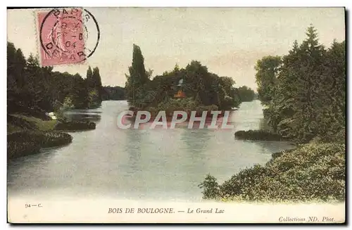 Cartes postales Bois De Boulogne le Grand Lac