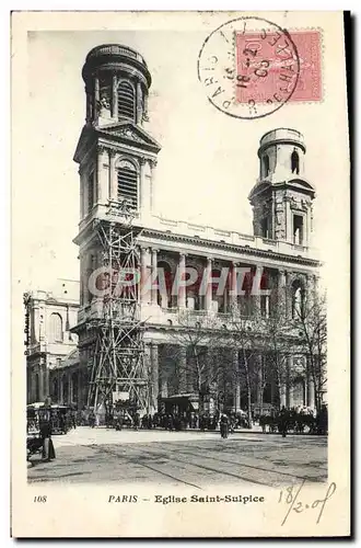 Cartes postales Paris Eglise Saint Sulpice