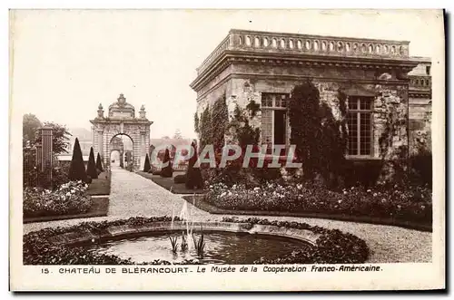 Ansichtskarte AK Chateau De Blerancourt Le musee de la cooperation Franco Americaine