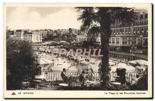 Cartes postales Dinard La Plage et les Nouvelles Cabines