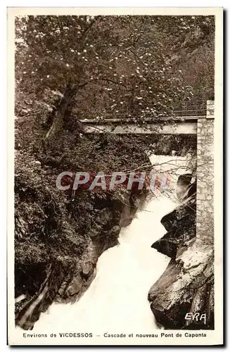 Cartes postales Environs de Vicdessos Cascade et nouveau pont de Caponta