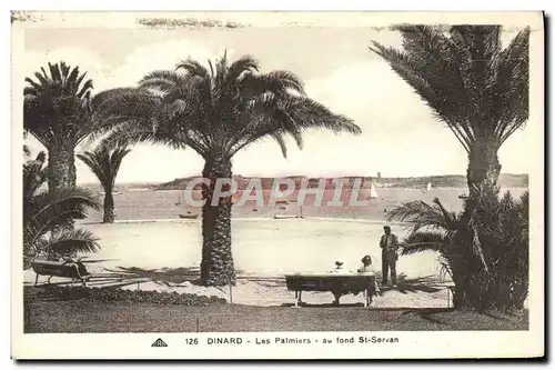 Cartes postales Dinard Les Palmiers Au Fond St Servan