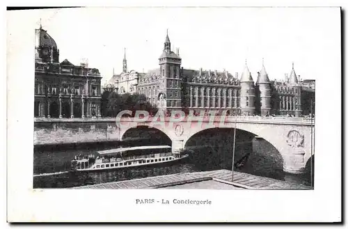 Ansichtskarte AK Paris La Conciergerie Bateau Peniche