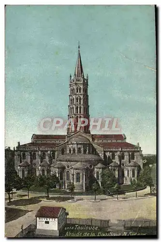 Cartes postales Toulouse Abside De La Basilique St Sernin