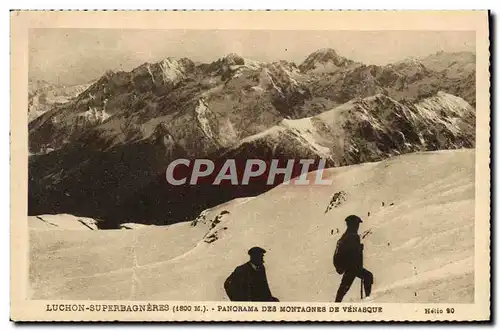 Ansichtskarte AK Luchon Superbagneres Panorama Des Montagnes De Venasque