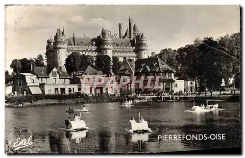 Cartes postales moderne Pierrefonds Oise Pedalo