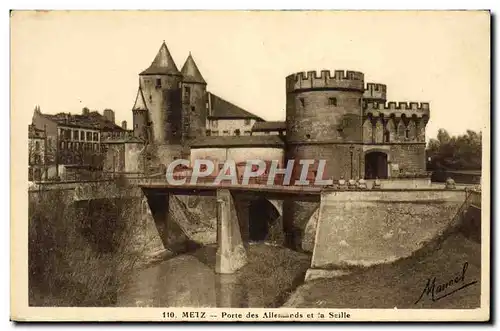 Cartes postales Metz Porte Des Allemands Et La Seille