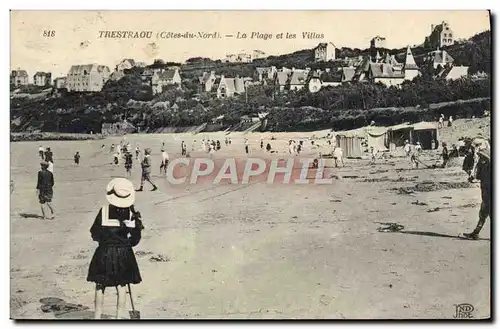 Cartes postales Trestraou La Plage Et Les Villas