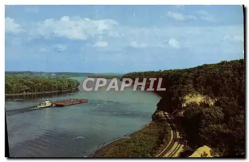 Cartes postales moderne Barge On The Mississippi River