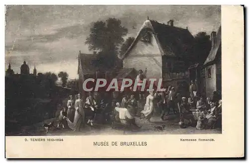 Cartes postales Musee De BruxellesTeniers Kermesse flamande