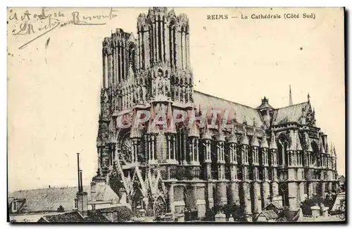 Cartes postales Reims La Cathedrale