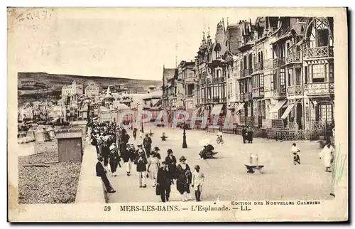 Cartes postales Mers Les Bains L&#39Esplanade
