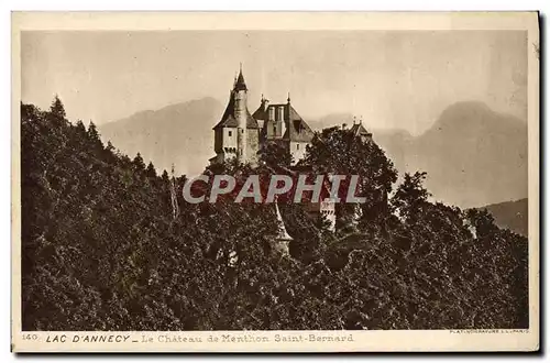 Cartes postales Lac D&#39Annecy Le Chateau De Menthon Saint Bernard