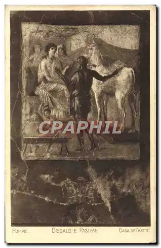 Cartes postales Pompei Dedalo E&#39Pasifae Casa dei Vettii