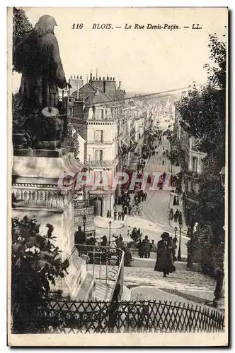 Cartes postales Blois La Rue Denis Papin